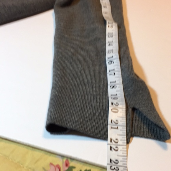 Loft Wool Cashmere Blend Open Front Gray Cardigan Sweater Size XL - Picture 14 of 15